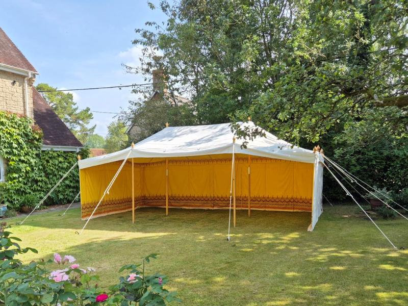 Bazaar Tent  22 x 12ft (Wooden Poles) - In Stock